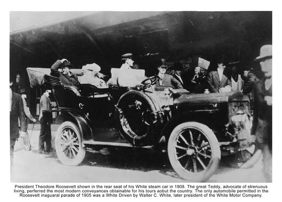 1908 Teddy Roosevelts White Steamer